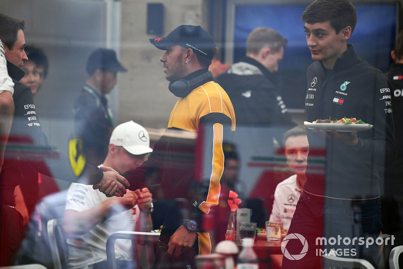 Lewis Hamilton, Mercedes AMG F1 ve George Russell, Mercedes AMG F1