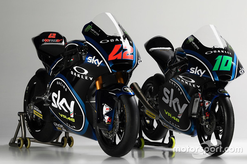 Sky Racing Team VR46 launch: Moto2 pilotos Francesco Bagnaia, Luca Marini