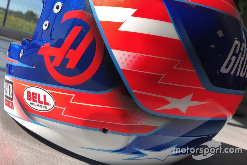 Presentazione casco per il GP degli USA