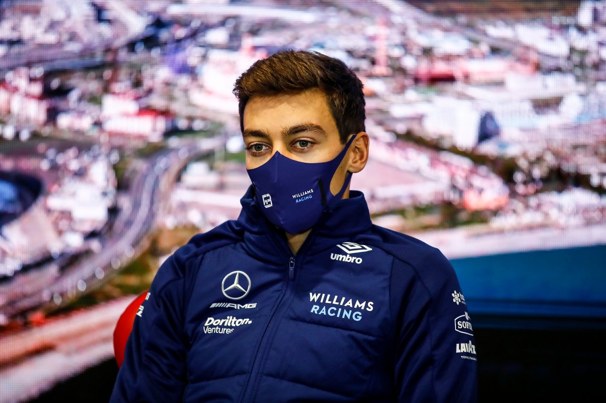 George Russell, Williams in the Press Conference