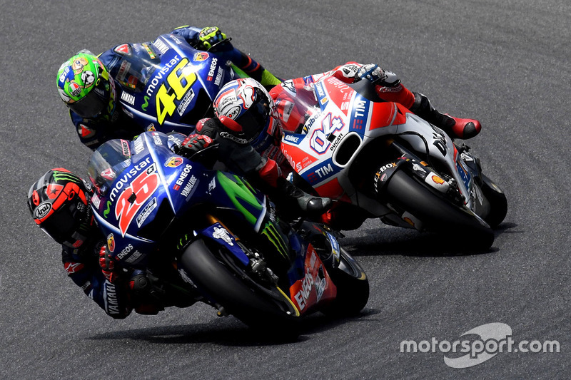 Маверік Віньялес, Yamaha Factory Racing, Андреа Довіціозо, Ducati Team, Валентино Россі, Yamaha Fact
