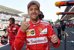 Pole pozisyonu galibi Sebastian Vettel, Ferrari