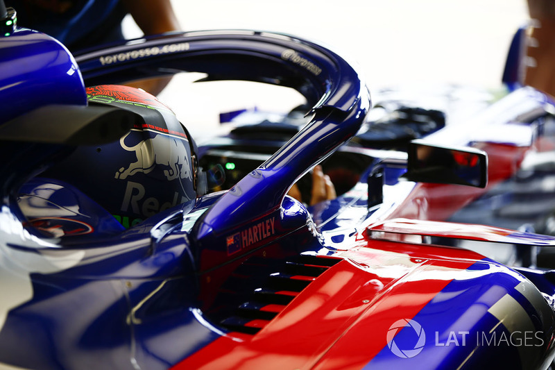 Brendon Hartley, Toro Rosso, en el cockpit