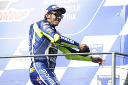 Podium: tweede Valentino Rossi, Yamaha Factory Racing