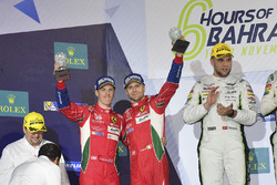 LMGTE Pro Podium: second place #51 AF Corse Ferrari 488 GTE: Gianmaria Bruni, James Calado