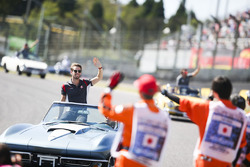 Romain Grosjean, Haas F1 Team, in the drivers parade