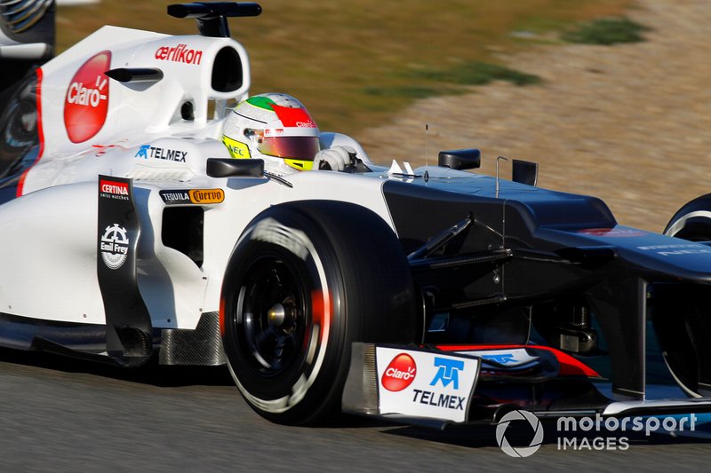Серхио Перес за рулем Sauber Ferrari, 2011 год