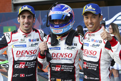 Winners Fernando Alonso, Kazuki Nakajima, Sébastien Buemi, Toyota Gazoo Racing
