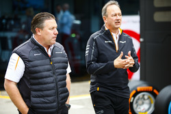 Zak Brown, Executive Director, McLaren Technology Group, and Jonathan Neale, Managing Director, McLaren