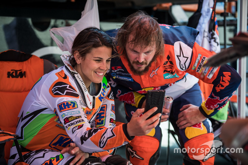 #15 KTM Racing Team: Лайя Санс, #8 Red Bull KTM Factory Team: Тобі Прайс