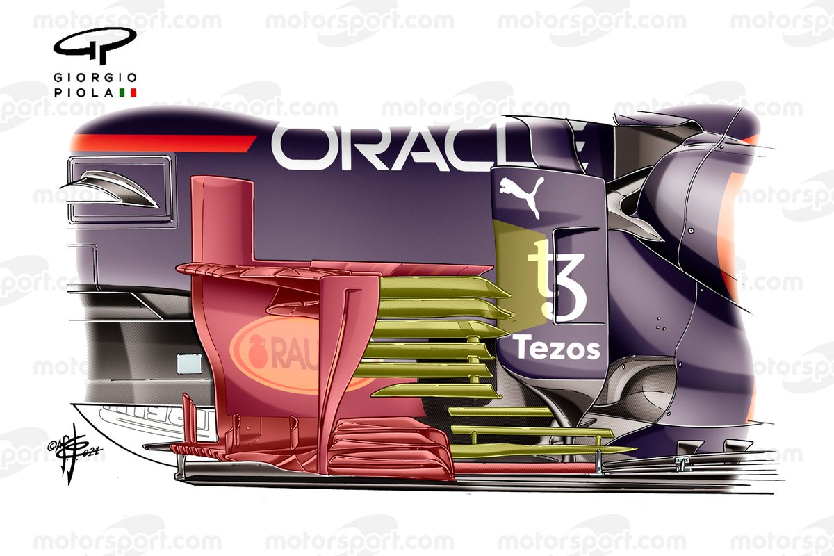 Red Bull Racing RB16B bargeboard