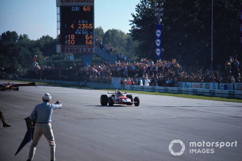 Clay Regazzoni, Ferrari 312B, victoria en el GP de Italia de 1970