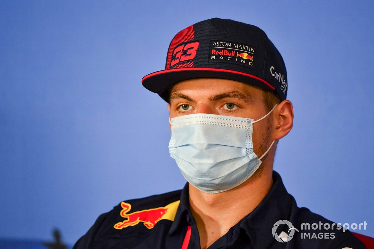 Max Verstappen, Red Bull Racing in the press conference