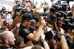 Winnaar Nico Rosberg, Mercedes AMG F1 viert de constructeurstitel