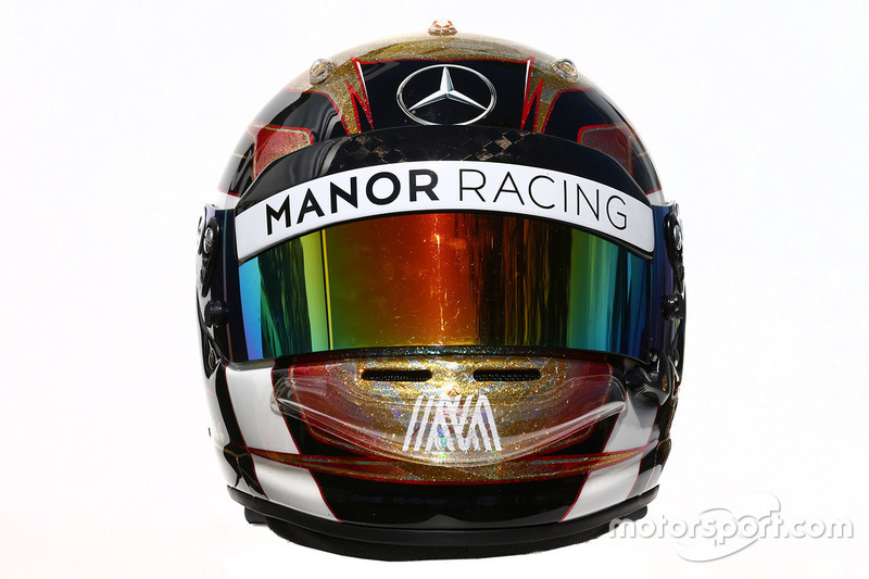 El casco de Pascal Wehrlein, Manor Racing