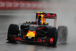 Макс Ферстаппен, Red Bull Racing RB12 святкує своє третє місце нв фінішу гонки