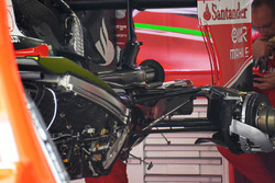 Ferrari SF16-H: retrotreno con i radiatori a V