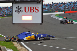Marcus Ericsson, Sauber C35 crash
