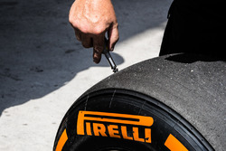 check the Pirelli tyre