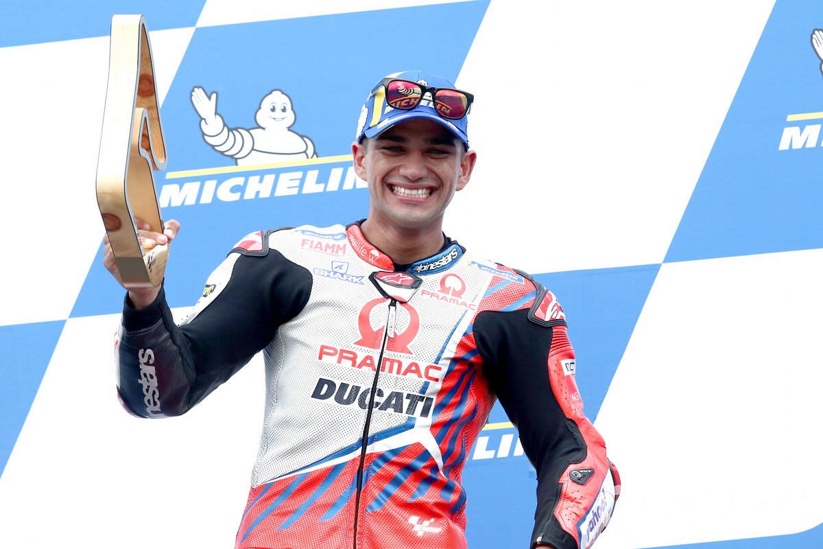 Podium: race winner Jorge Martin, Pramac Racing