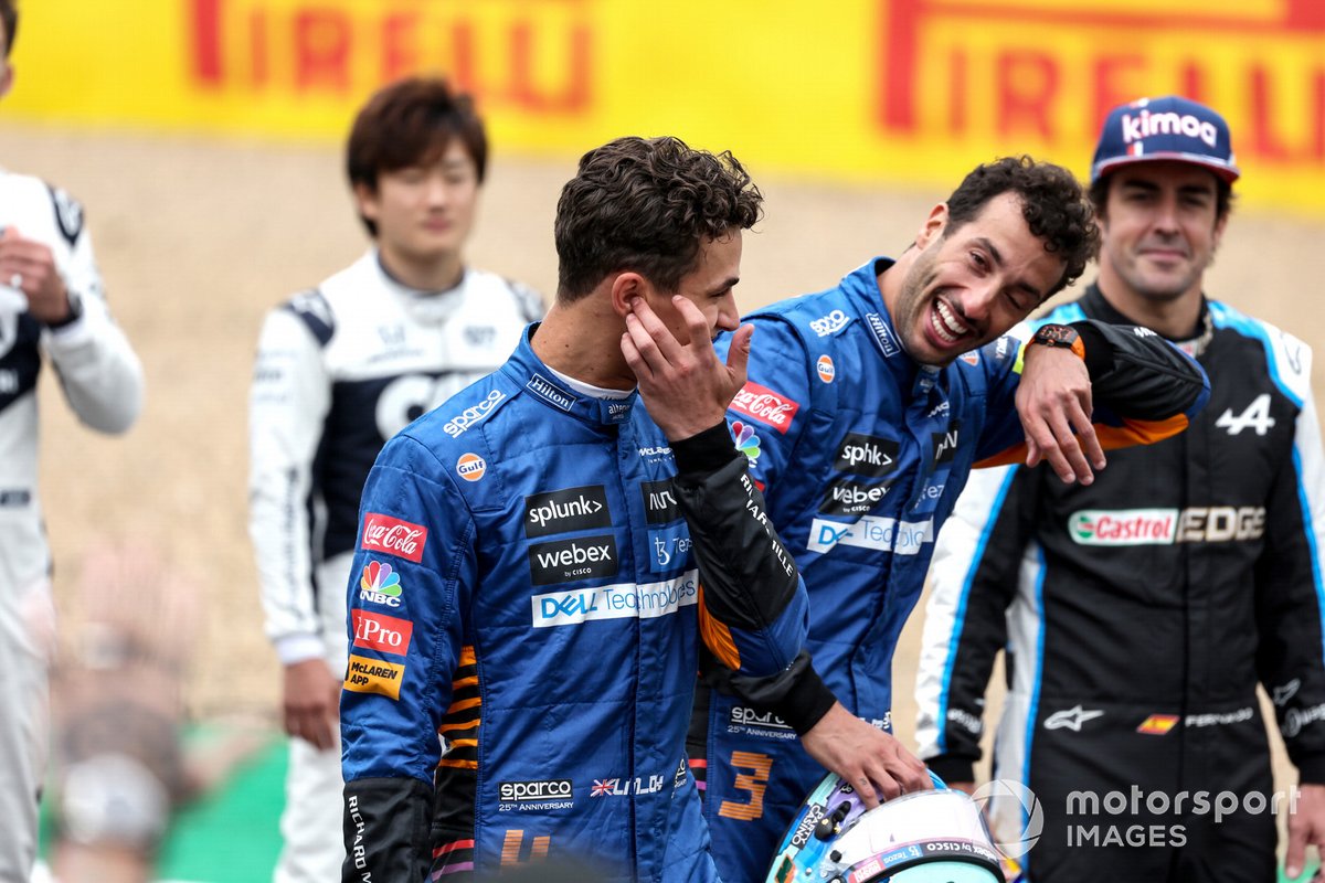 Lando Norris, McLaren and Daniel Ricciardo, McLaren