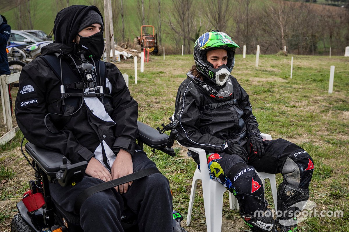 Bryan Toccaceli, coach VR46 Riders Academy con Franco Morbidelli