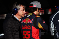 Carlos Sainz met zoon Carlos Sainz Jr., Scuderia Toro Rosso