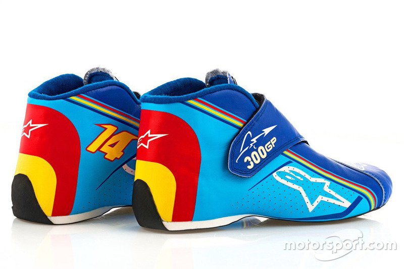 Los botines especiales de Fernando Alonso para su gran premio 300