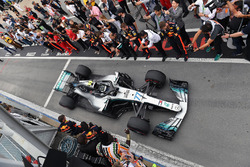 Valtteri Bottas, Mercedes-AMG F1 W09 arrives in parc ferme