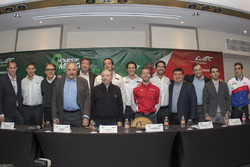 Jean Todt, Presidente de FIA con participantes de la conferencia de las 6 Horas de México
