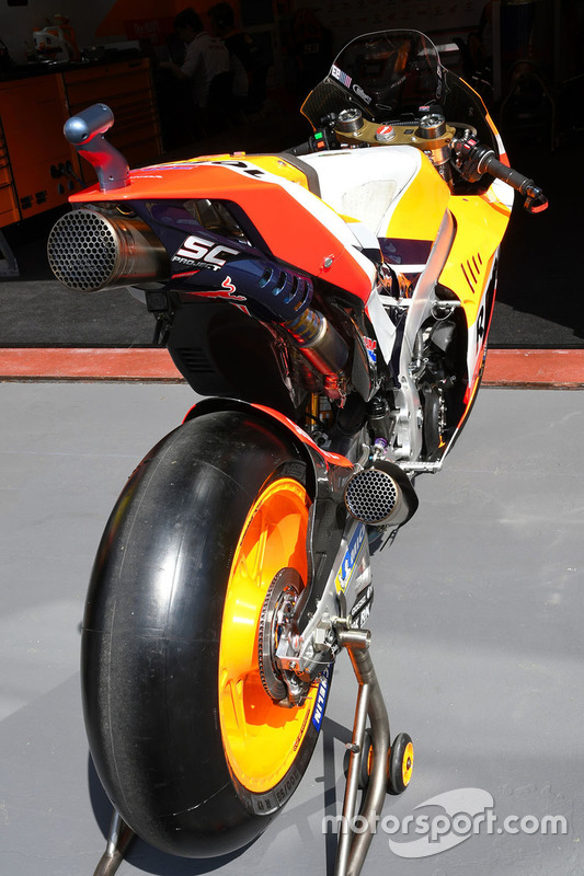 Bike detail of Marc Marquez, Repsol Honda Team