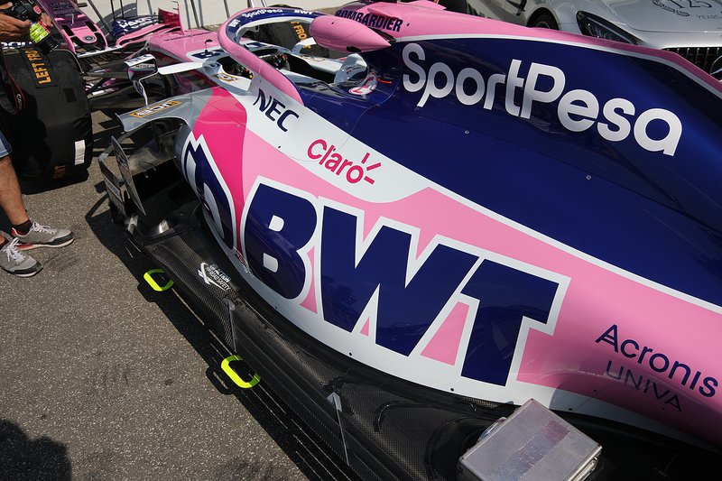 El Racing Point RP19 presenta mejoras en Alemania.