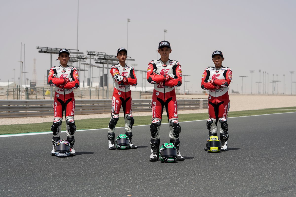 Empat pembalap Indonesia di Asia Talent Cup 2021: #11 Herlian Dandi, #10 Herjun Firdaus, #3 Fadillah Arbi Aditama, #19 Azryan Dheyo