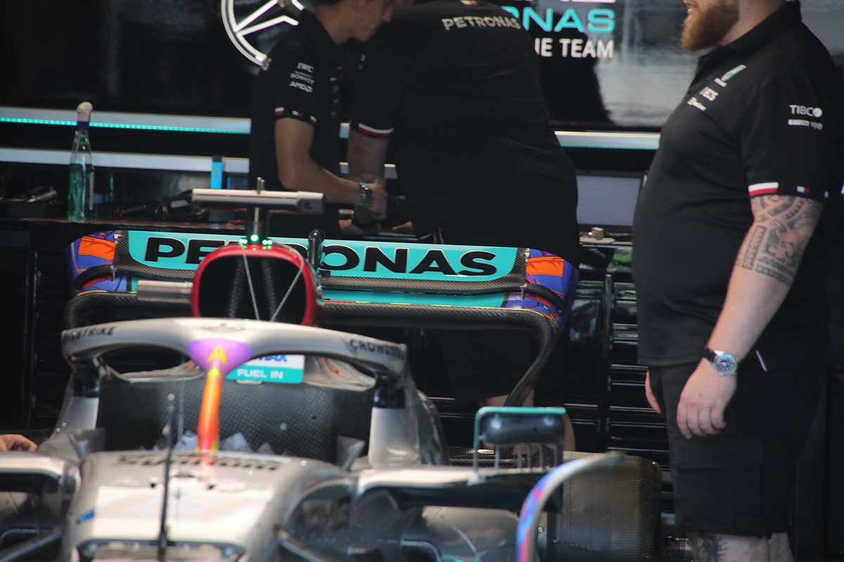Detalle del Mercedes W13