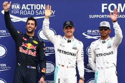Polesitter: Nico Rosberg, Mercedes AMG F1; 2. Lewis Hamilton, Mercedes AMG F1; 3. Daniel Ricciardo,