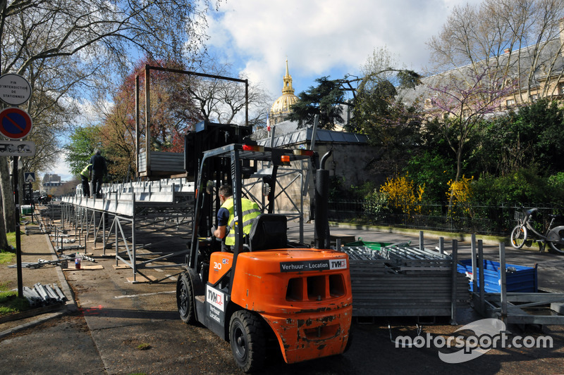 Voorbereidingen op de ePrix van Parijs