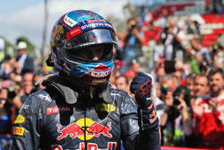 Winnaar Max Verstappen, Red Bull Racing viert in parc ferme