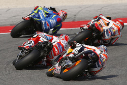 Dani Pedrosa, Repsol Honda Team; Andrea Dovizioso, Ducati Team; Marc Marquez, Repsol Honda Team
