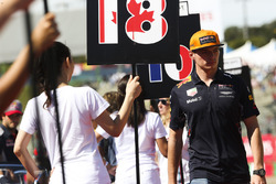 Max Verstappen, Red Bull, in the drivers parade