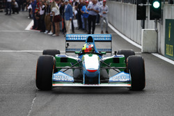 Mick Schumacher drives a Benetton B194