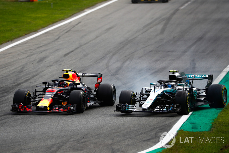 Макс Ферстаппен, Red Bull Racing RB14 Tag Heuer, Валттері Боттас, Mercedes AMG F1 W09