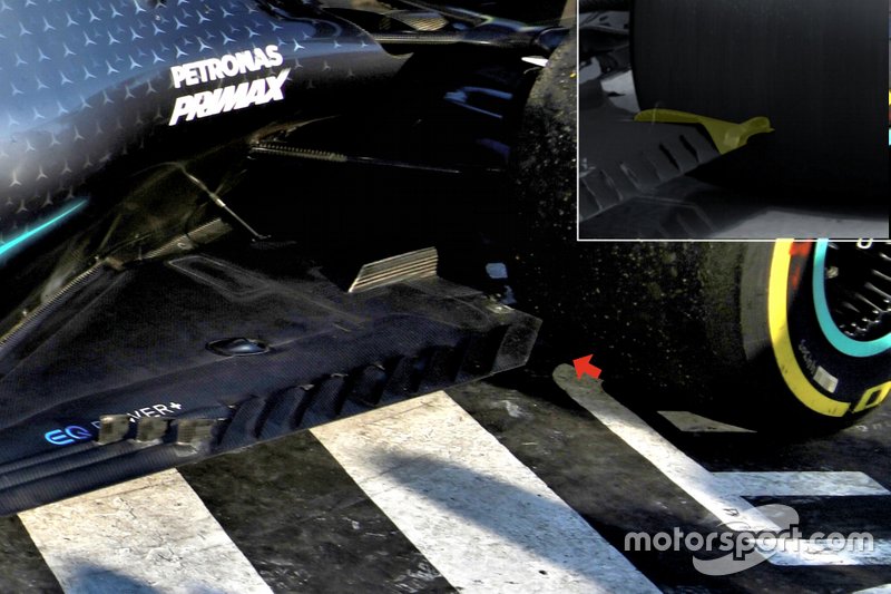 Mercedes AMG F1 W10 floor