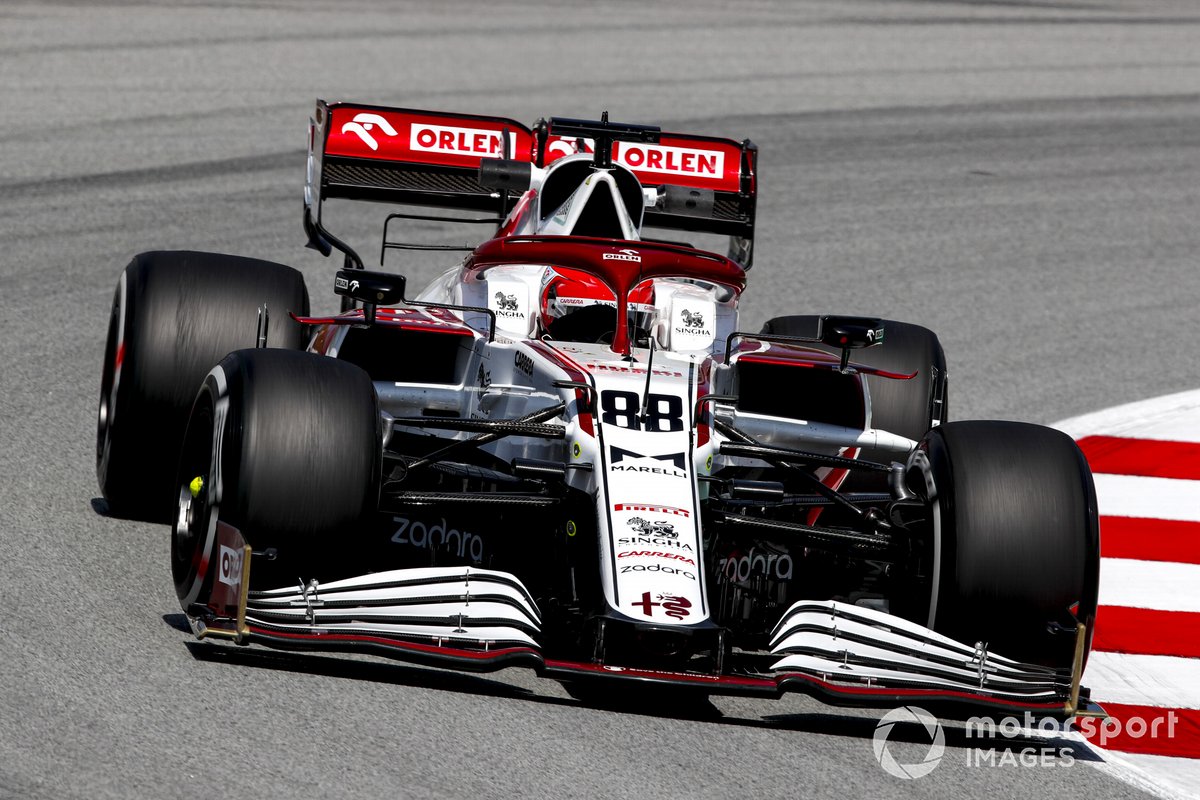 Robert Kubica, Alfa Romeo Racing C41, sempat turun di FP1 GP Spanyol musim ini