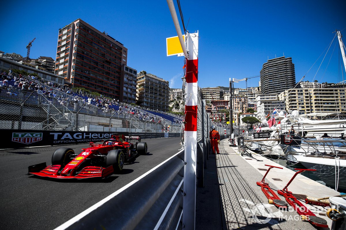 Leclerc se hizo con la pole en Mónaco y probablemente habría ganado de no ser por los daños heredados de su accidente en la Q3 que le impidieron arrancar la carrera.