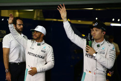 Polesitter: Lewis Hamilton, Mercedes AMG F1, tweede Nico Rosberg, Mercedes AMG F1