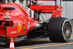 Ferrari SF71H, dettaglio posteriore