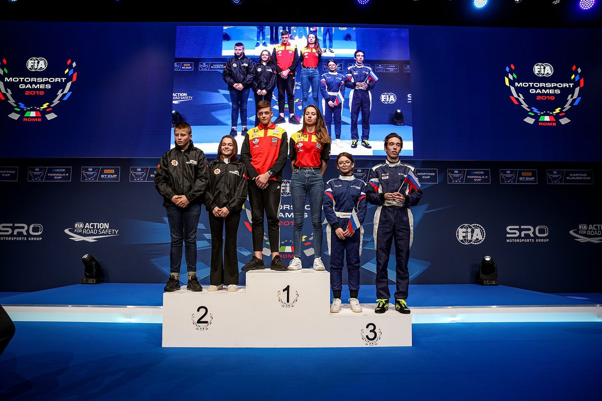Karting Slalom Cup podium