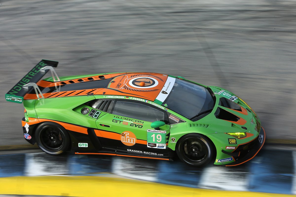 #19: GRT Grasser Racing Team Lamborghini Huracan GT3, GTD: Misha Goikhberg, Franck Perera, Tim Zimmermann