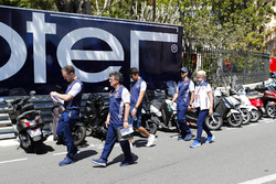 Lance Stroll, Williams Racing, walks the circuit