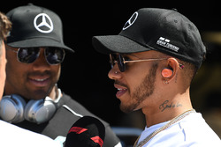 Lewis Hamilton, Mercedes-AMG F1 and Seattle Seahawks Quarterback Russell Wilson
